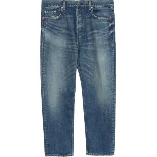 SAINT LAURENT Mick Logo Patch Jeans