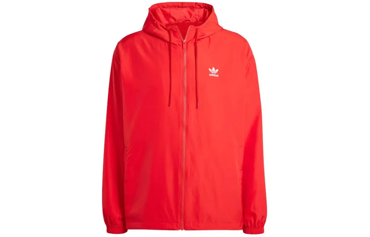 Adidas Originals Adicolor Trefoil Windbreaker Jackets & Coats Men's Red