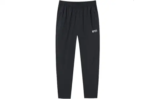 ANTA Variety Training Collection Knitted Sweatpants Men's Black Moderate Straight Fit Pants