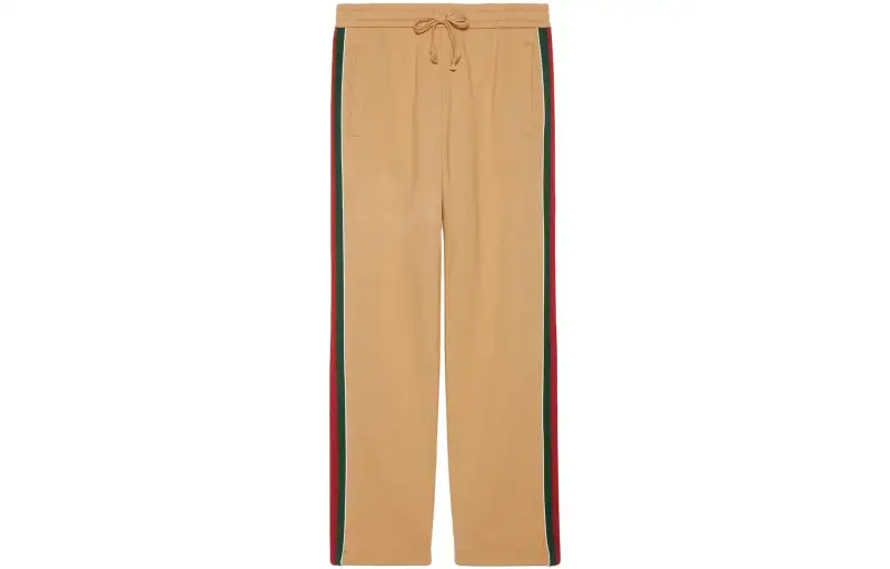 GUCCI SS22 Knitted Sweatpants Men's Brown
