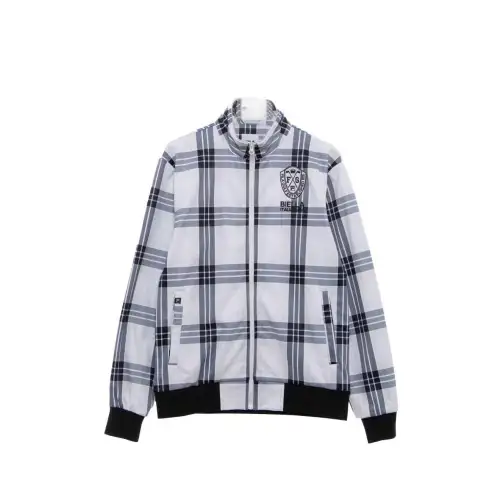 FILA Jackets Men's White Stand Collar Moderate Other