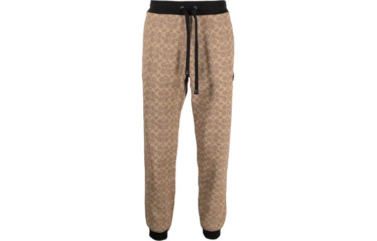 COACH Knitted Sweatpants Men's Beige