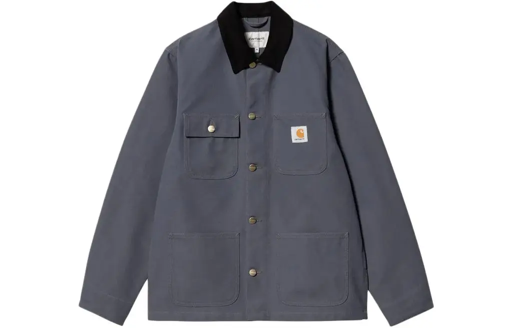 Carhartt WIP SS24 Michigan Chore Coat Spring Jackets & Coats Men's Blue Black