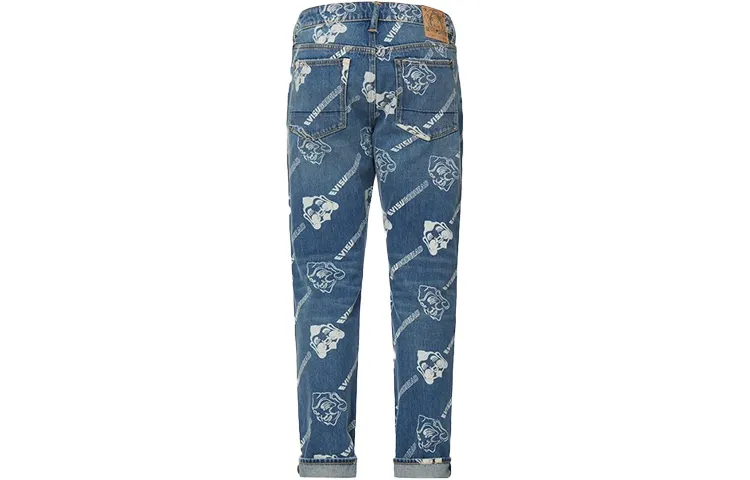 EVISU Jeans Men's Denim Blue Moderate Straight Fit Pants