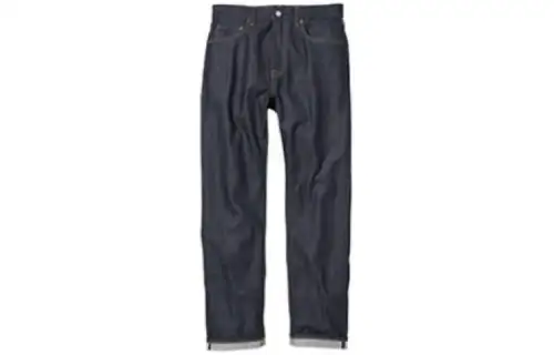 UNIQLO Jeans Unisex Navy Blue Moderate Straight Fit Pants