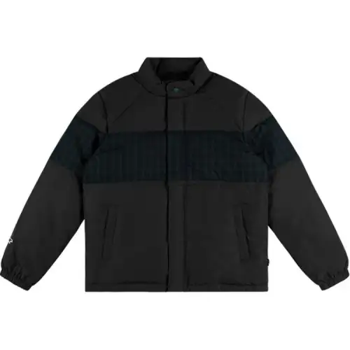 ASICS Down Jackets Men's Black Stand Collar Moderate