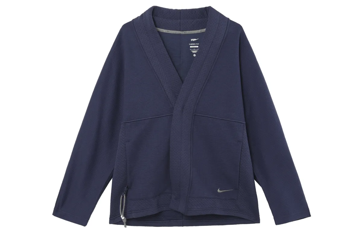 Nike Yoga Jackets & Coats Men's Dark Navy Blue/Iron Gray