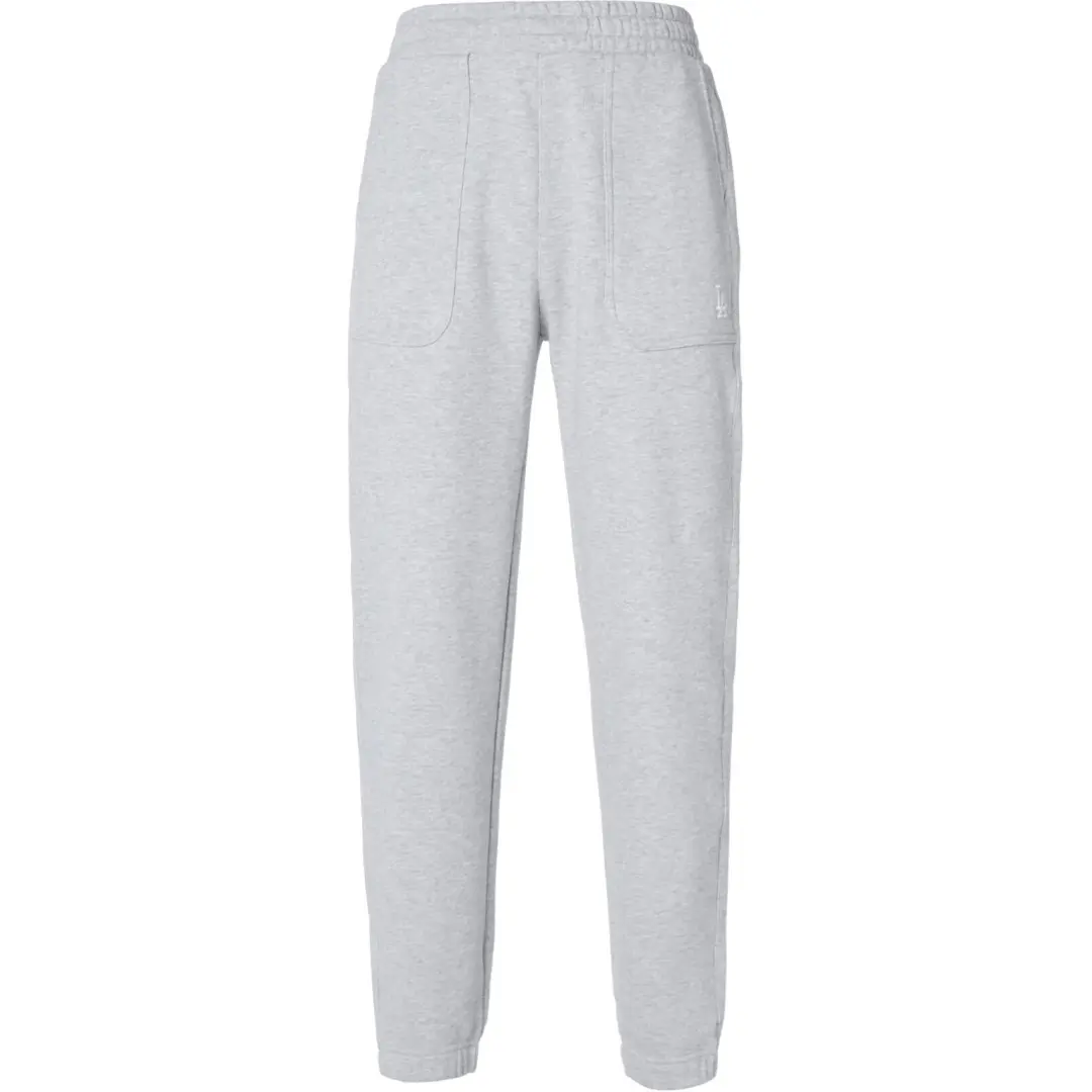 MLB Los Angeles Dodgers Knitted Sweatpants Unisex Gray Moderate Cuffed Pants