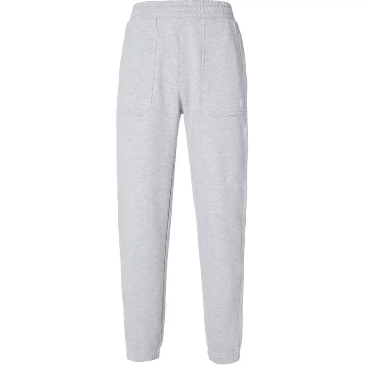 MLB Los Angeles Dodgers Knitted Sweatpants Unisex Gray Moderate Cuffed Pants