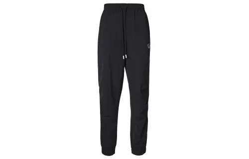 Adidas Originals Knitted Sweatpants Men's Black Moderate Cuffed Pants