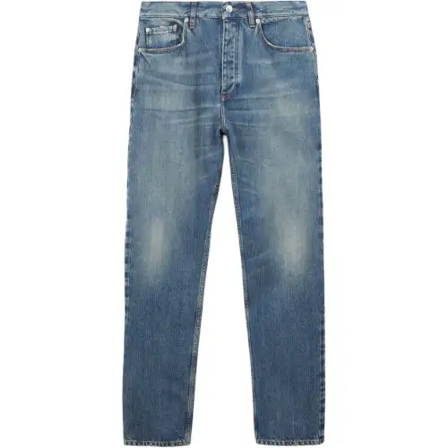 【Previous Season】straight-leg washed denim trousers