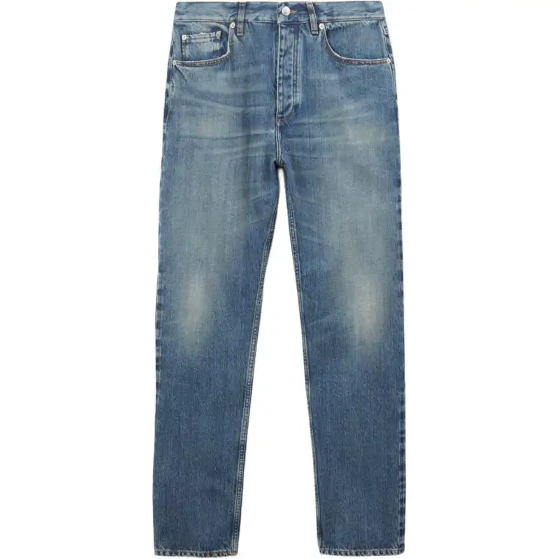 【Previous Season】straight-leg washed denim trousers