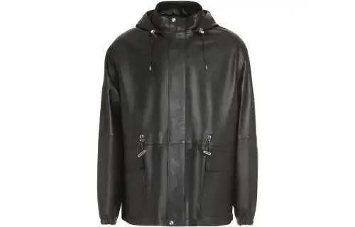 LOEWE Leather Jacket Men's Black