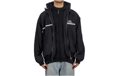 Balenciaga Jackets & Coats Loose Fit Men's Black