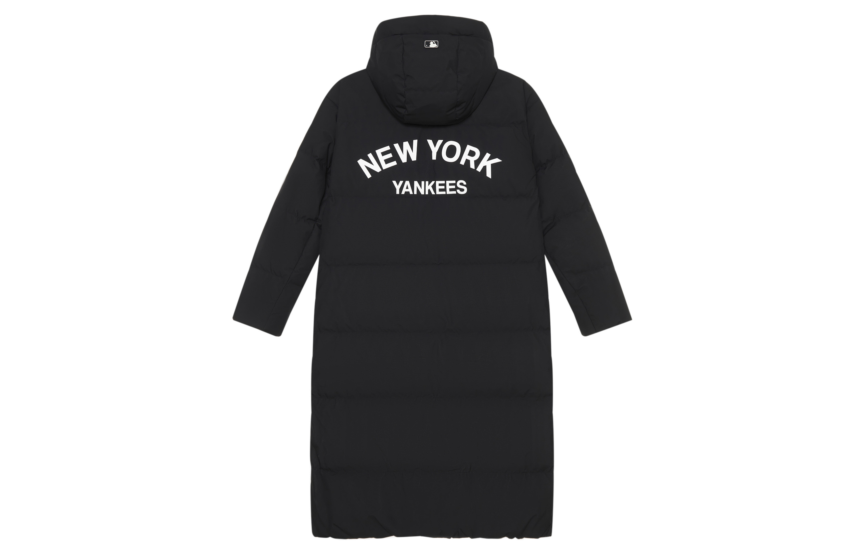 MLB Base velvet waterproof long-sleeve with hood, black down jacket for men and women, goose down, increased thickness