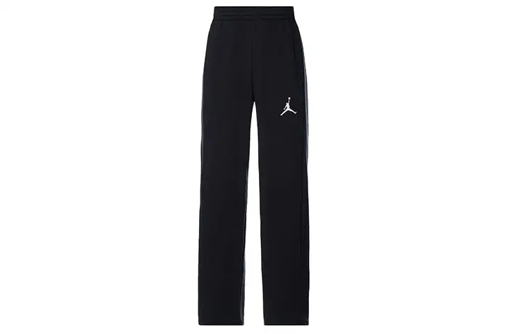 Jordan Knitted Sweatpants Men's Black Moderate Straight Fit Pants