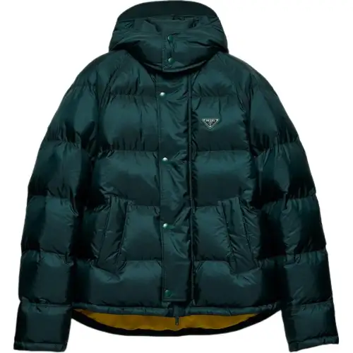 PRADA Triangle Logo Padded Puffer Jacket