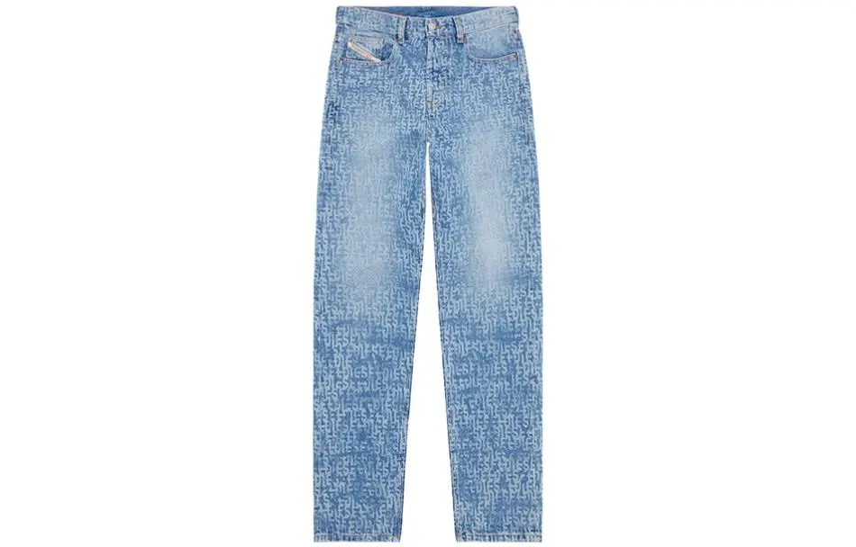 DIESEL Jeans Men's Blue Moderate Straight Fit Pants