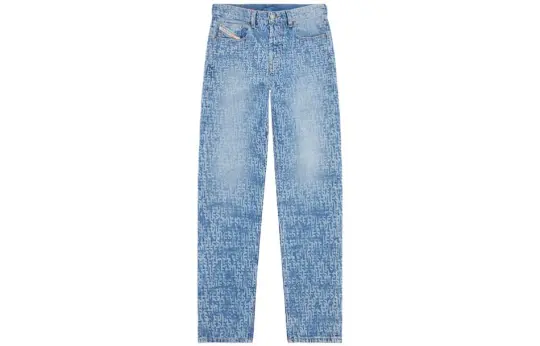 DIESEL Jeans Men's Blue Moderate Straight Fit Pants