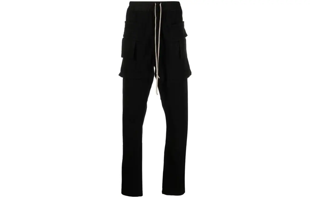 Rick Owens drawstring cotton trousers
