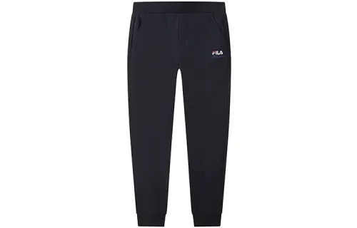FILA Knitted Sweatpants Men's Legend Blue Moderate Cuffed Pants