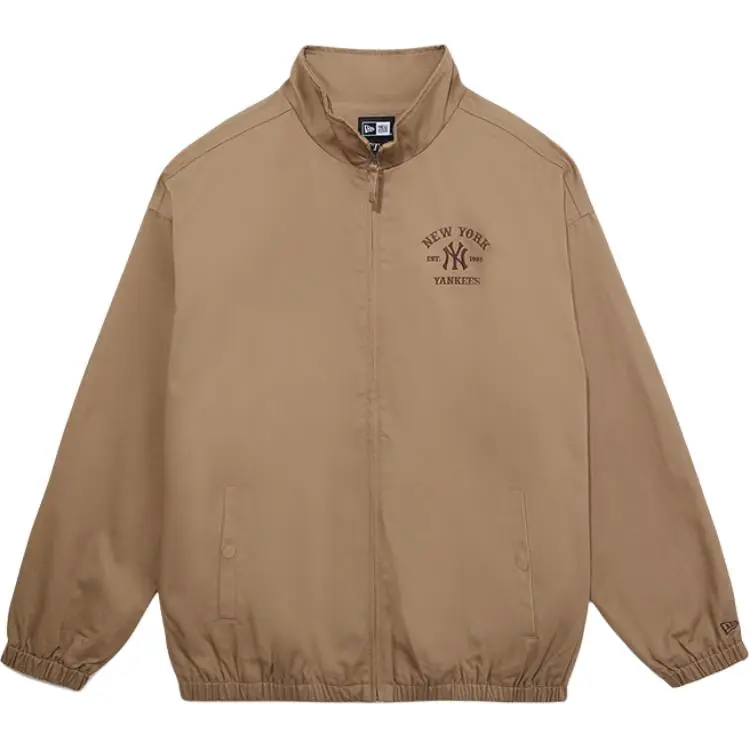 New Era Jackets Unisex Khaki Stand Collar Moderate Workwear