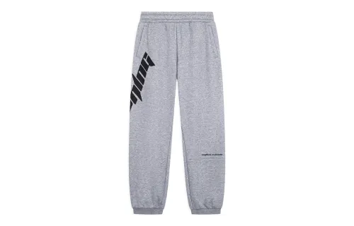 Li Ning Sports Life Collection Solid Color Elastic Waistband Elastic Cuff Fleece Lined Thermal Knitted Sweatpants Men's