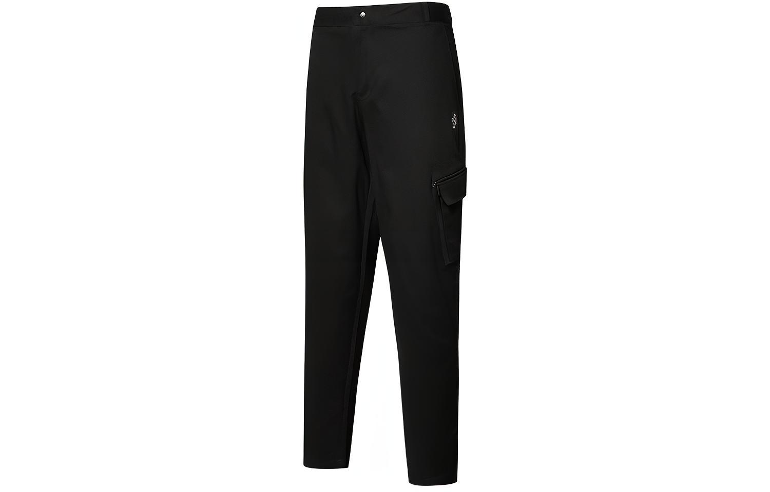 PUMA Knitted Sweatpants Men's Black Moderate Straight Fit Pants