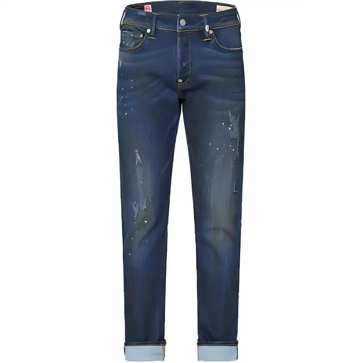 EVISU Jeans Men's Blue Moderate Straight Fit Pants