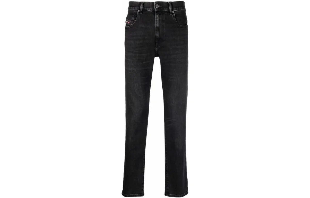 DIESEL Jeans Men's Black Moderate Straight Fit Pants
