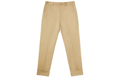 PRADA Casual Pants Men's Khaki Moderate Straight Fit Pants