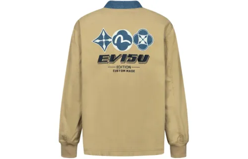 EVISU Jackets Men's Apricot V Neck Moderate Other