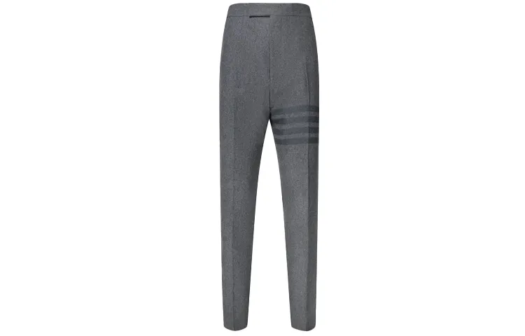 Thom Browne tonal 4-Bar flannel trousers