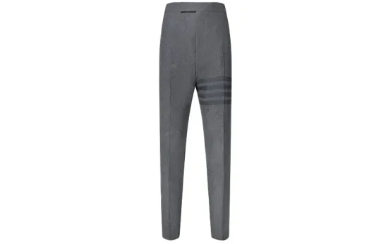 Thom Browne tonal 4-Bar flannel trousers