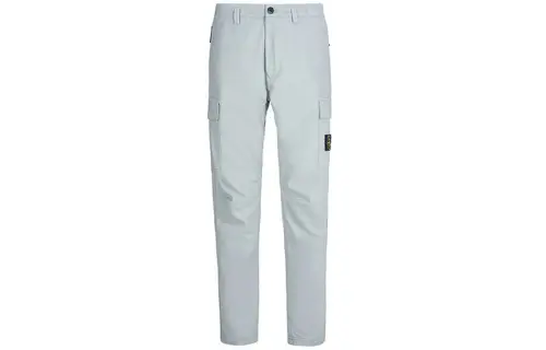 STONE ISLAND Cargo Pants Men's Pearl Gray Moderate