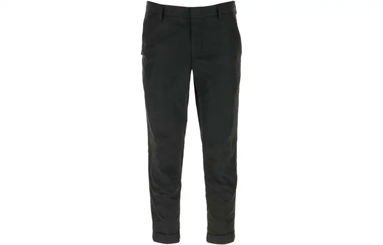 PRADA Casual Pants Men's Black Moderate Straight Fit Pants