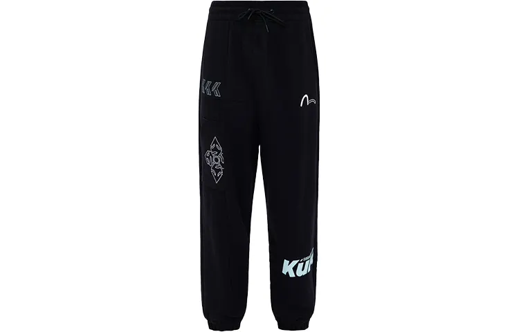 EVISU FW22 Sweatpants Men's Black