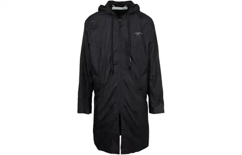 OFF WHITE Logo Print Raincoat