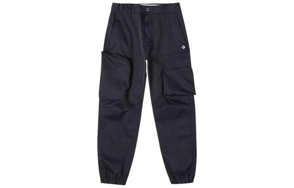 Converse Knitted Sweatpants Men's Black Moderate Cuffed Pants