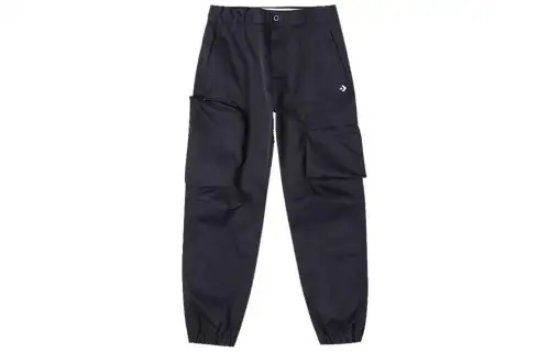 Converse Knitted Sweatpants Men's Black Moderate Cuffed Pants