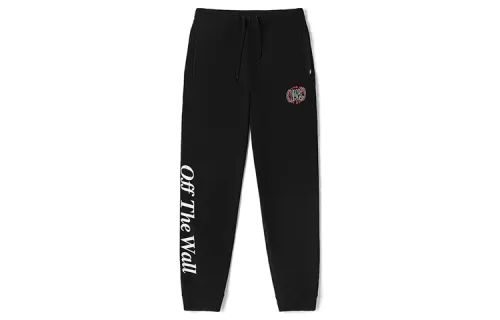 Vans Knitted Sweatpants Men's Black Moderate Straight Fit Pants