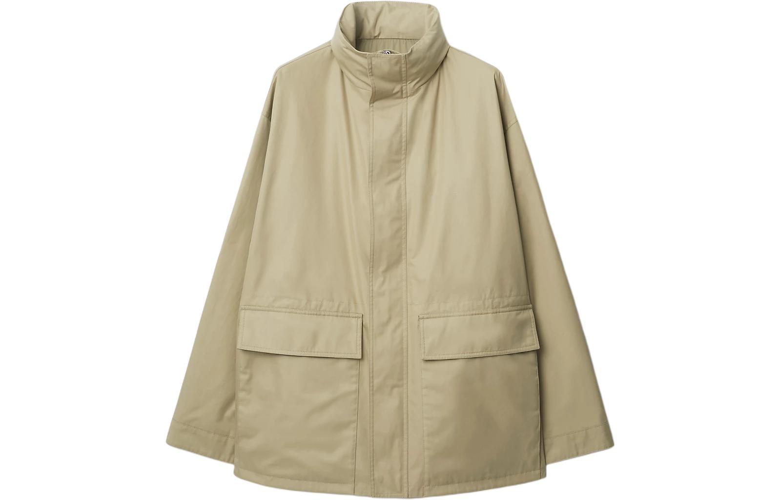 Burberry EKD-Embroidered High-Neck Jacket
