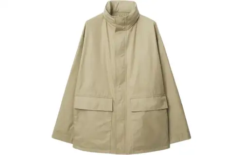 Burberry EKD-Embroidered High-Neck Jacket