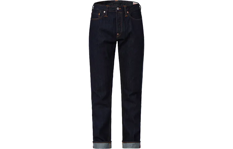 EVISU Jeans Men's Denim Blue Moderate Straight Fit Pants