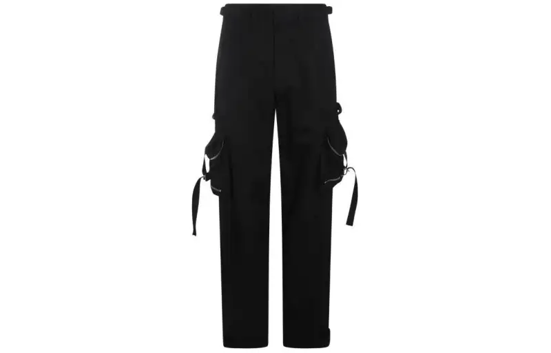 OFF-WHITE straight-leg cargo trousers