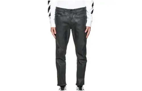OFF WHITE Jeans Men's Black Moderate Other