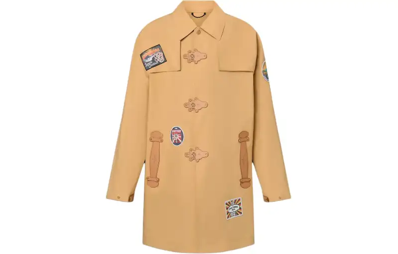 LOUIS VUITTON x Tyler Collaboration SS24 Trench Coat Men's Camel