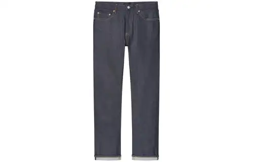 UNIQLO Jeans Men's Navy Blue Moderate Straight Fit Pants