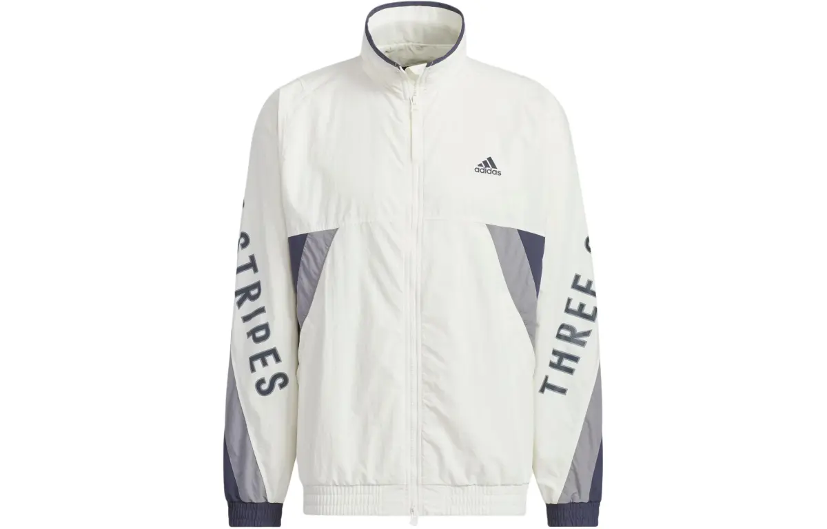 Adidas WORDING Oversized Fit Jacket Jackets & Coats Unisex Jade White