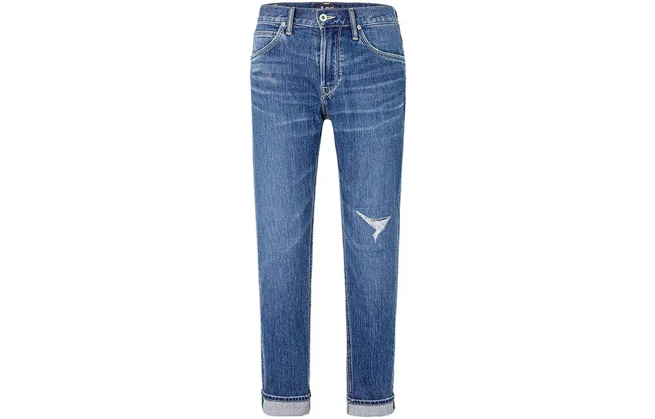 Lee Jeans Men's Light Blue Thin Straight Fit Pants